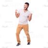 Overjoyed Latino Man Cutout Photo-0