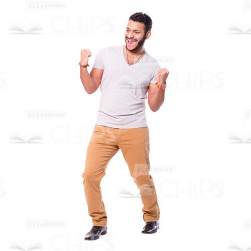 Overjoyed Latino Man Cutout Photo-0