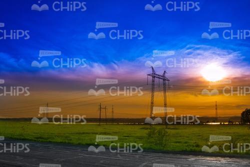 Beautiful Sunset Landscape Stock Picture-0
