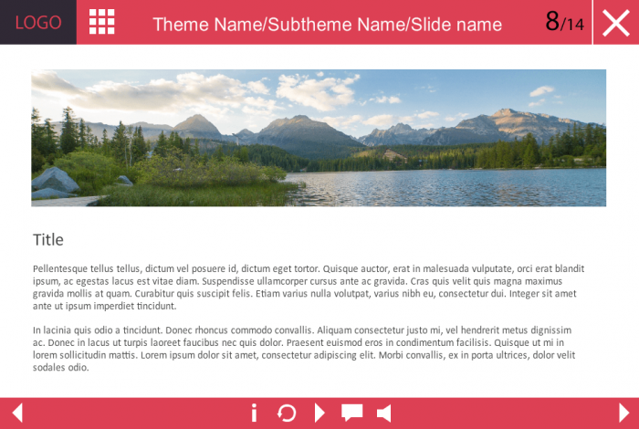 Text / Image Slide — Storyline Course Player