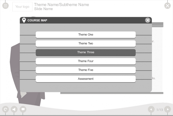 Custom Course Map — eLearning Template