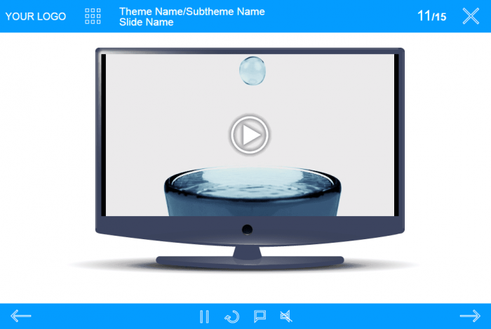 Slide With Video — eLearning Lectora Template