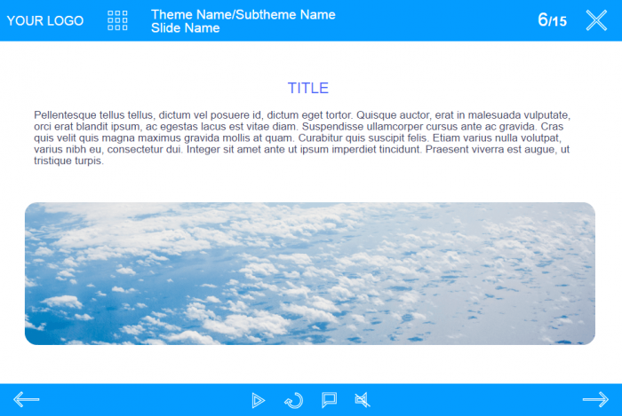 Text with Image Slide — eLearning Course Player