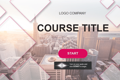Course Title Page — Lectora Template for eLearning Courses