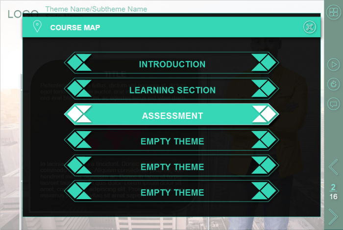 Course Map — eLearning Course Template