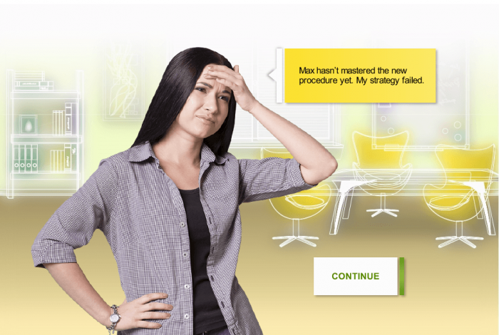 Young Woman Disappointed — Storyline Template for eLearning