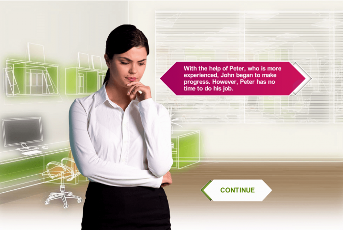 Thoughtful Young Woman — Articulate Storyline eLearning Template
