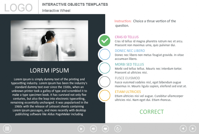 Test Correct Answer — Articulate Storyline eLearning Template