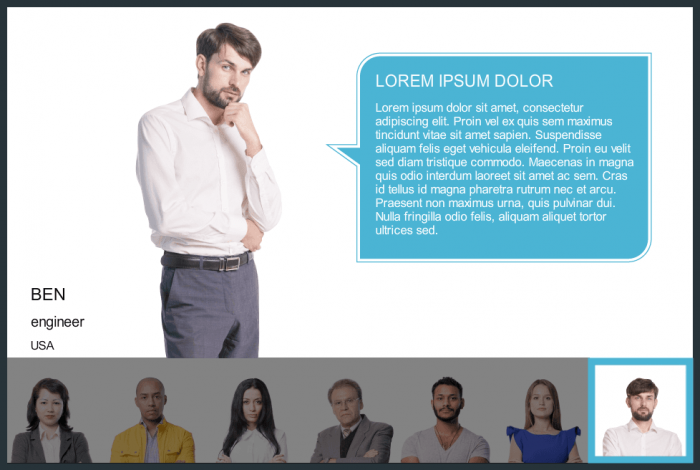 Male Character with Callout — eLearning Template for Articulate Storyline