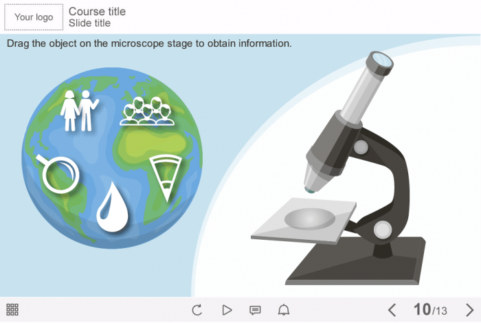 Drag And Drop Under Microscope — Storyline Template-0