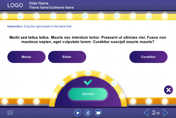 Correct Answer — Storyline Templates for eLearning