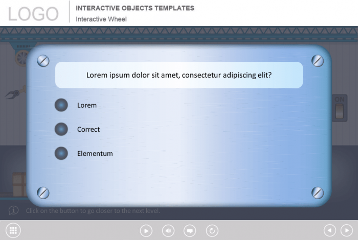 Single Choice Question — eLearning Storyline Template