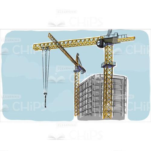 Construction Site Vector Background-0