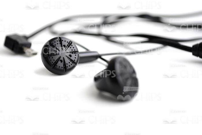 Stock Photo Of Black Earphones-0