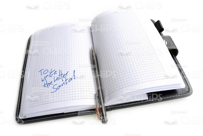 Opened Notebook With Reminder Stock Picture-0