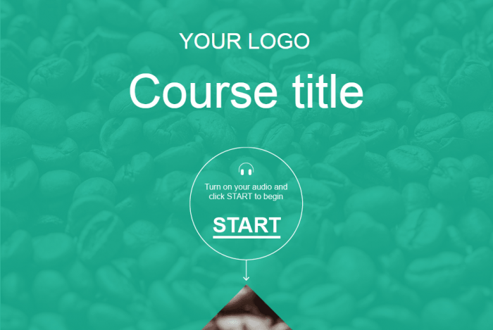 Course Title Slide — Lectora Template for eLearning Course