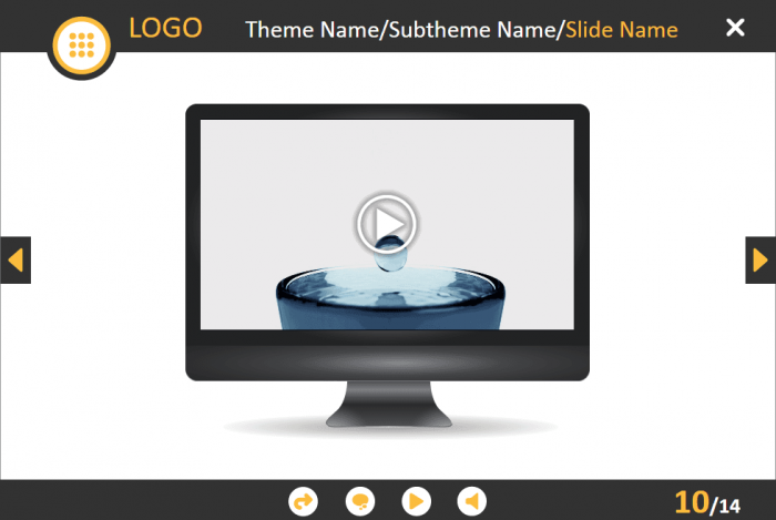 Slide With Video — eLearning Lectora Template