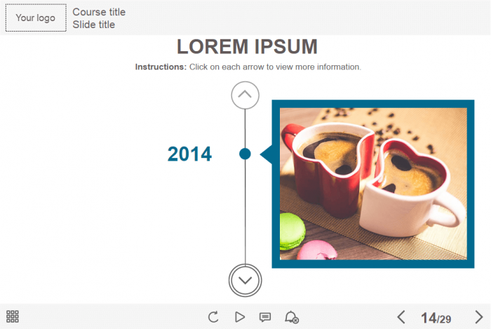 Timeline Interaction — Lectora Course Player