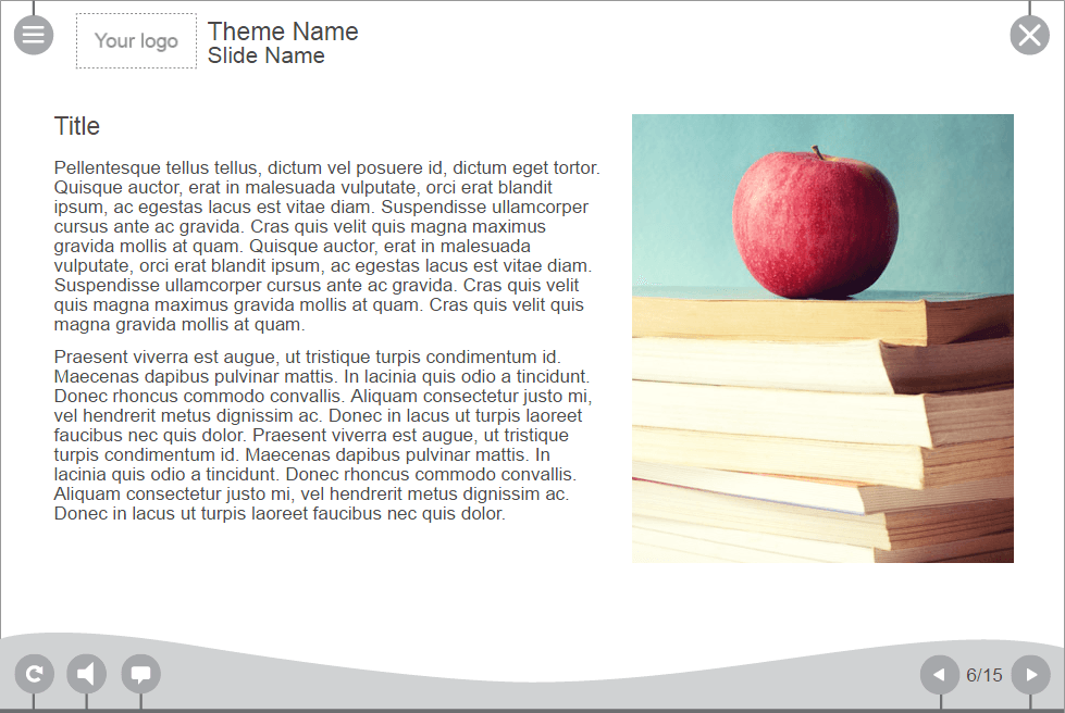 Text with Image Slide — eLearning Course Player Text with Image Slide — eLearning Course Player