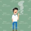 Bad Habits Vector Infographics-21043