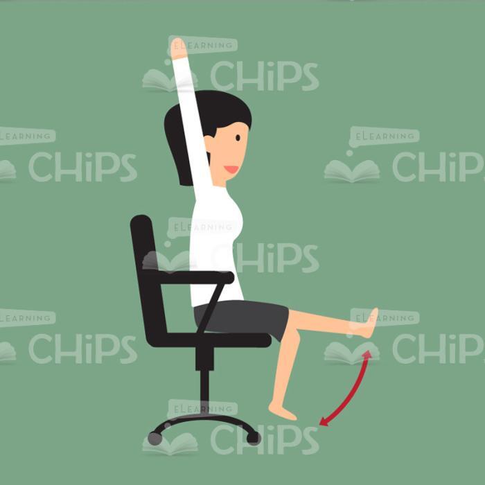 Office Syndrome Vector Infographics-21145