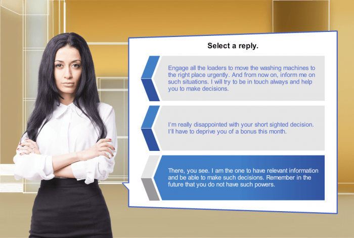 Young Woman Manager — Storyline Template for eLearning