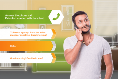 Phone Call Answer Options — eLearning Storyline Template