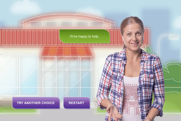 Smiling Woman — Download eLearning Templates