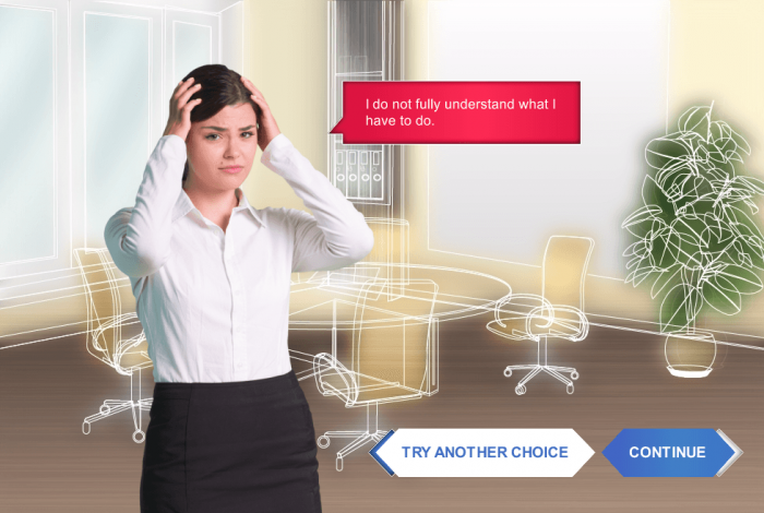 Negative Reaction — Articulate Storyline eLearning Template