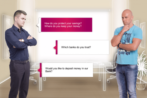 Bank Representative and Client — eLearning Storyline Template