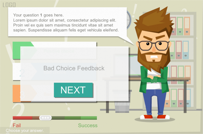 Feedback Message — Storyline Sample for eLearning