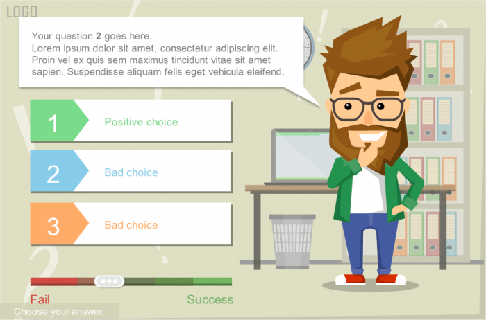 Vector Man Character — Download Storyline Template for eLearning