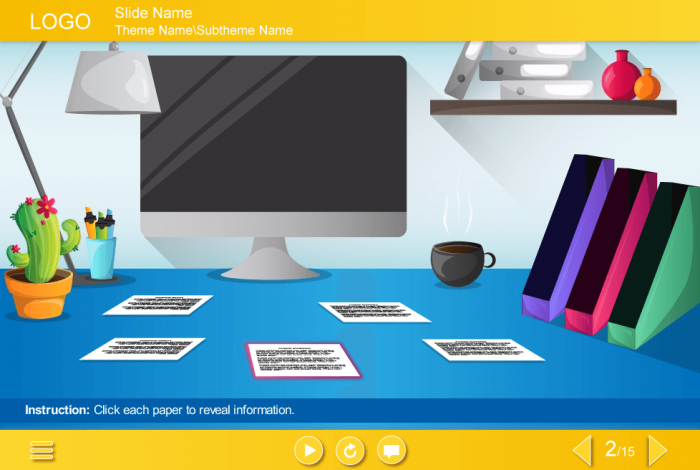 Work Table — Storyline Templates for eLearning