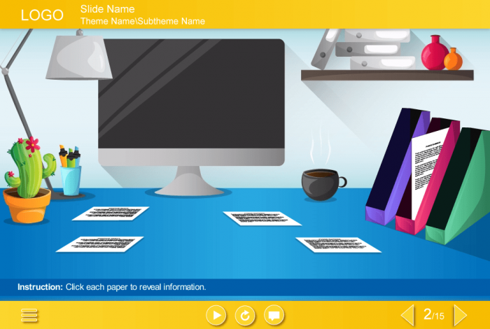 Interactive Slide — Articulate Storyline Templates