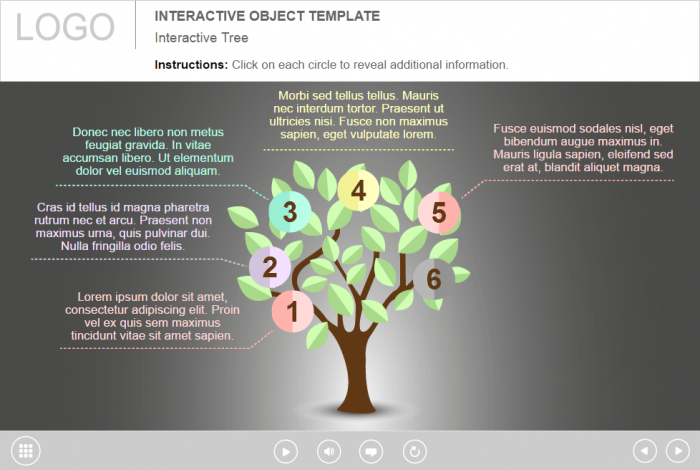 Tree With Green Leaves — Lectora Templates for eLearning
