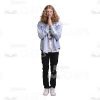 Focused Young Man Praying Cutout Photo-0