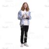 Long Haired Man Gesturing And Explaining Cutout Photo-0