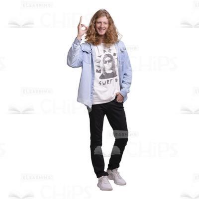 Young Man Making OK Gesture Cutout Picture-0
