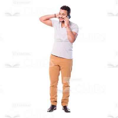 Befuddled Latino Man Cutout Image-0