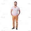 Emotionless Latino Man Cutout Image-0