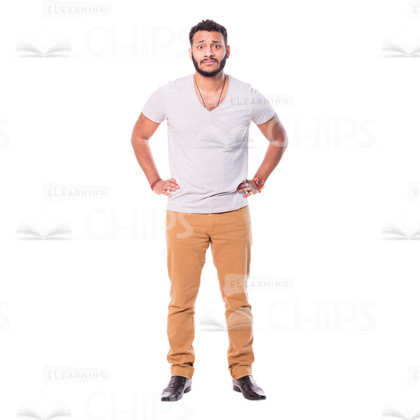 Disappointed Latino Man Cutout Photo-0
