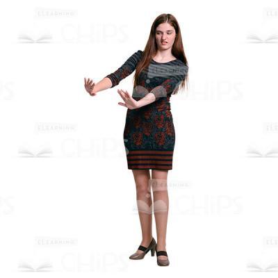 Young Woman Showing Her Displeasure Cutout Image-0
