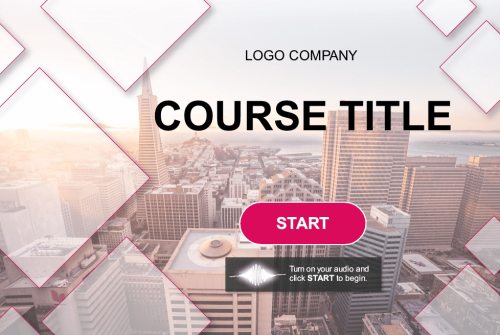 Course Title Page — Storyline Template for eLearning Courses