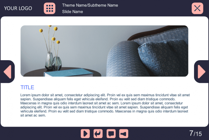 Text and Image Slide — eLearning Template