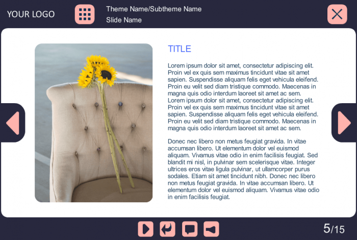 Text + Image Slide — Storyline eLearning Template