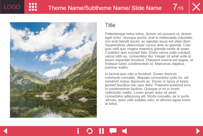 Text and Image Slide — eLearning Template