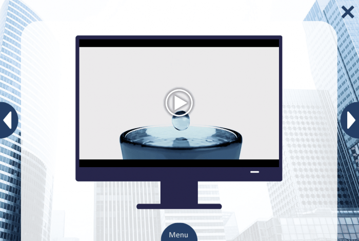 Slide With Video On Desktop — eLearning Lectora Template