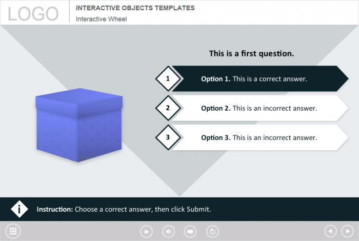 Single Choice Question — Storyline Template