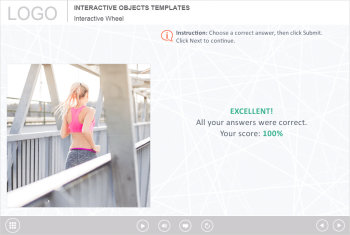 Successful Test Results — eLearning Storyline Template