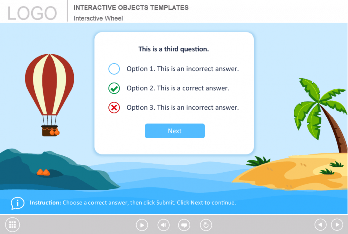 Slide With Incorrect Answer — Download Storyline Template